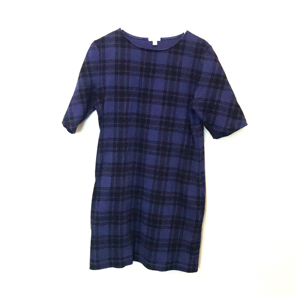 Gap knitted blue and black gingham